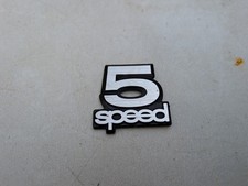 Saab 900 Classic 5 Speed Rear Hatch Trunk Metal Fender Badge Emblem 9227695 Rare