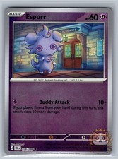 Espurr 036/086 Common Chaos Rising Pokemon Reverse Holo Near Mint