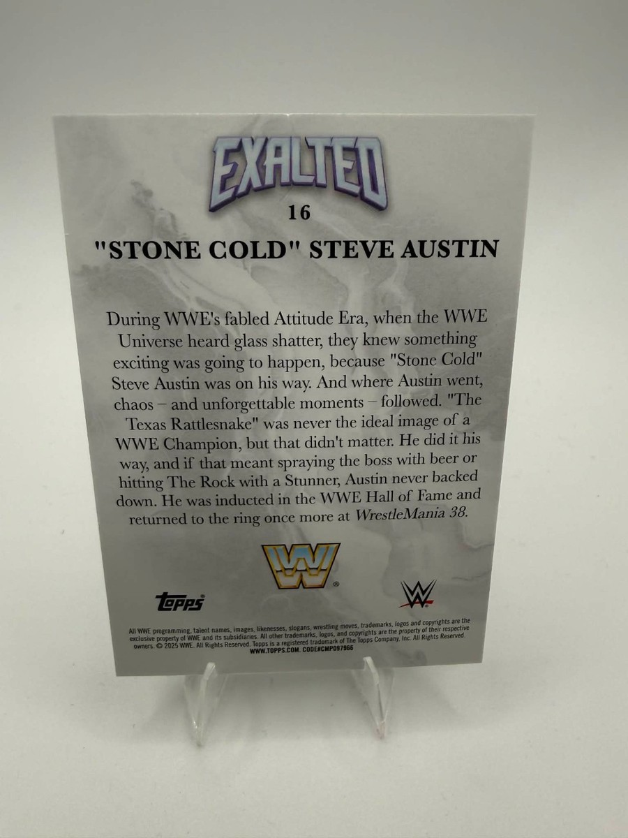 2025 WWE Topps Exalted #16 Stone Cold Steve Austin | eBay