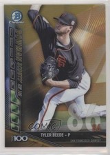 2017 Bowman Chrome Scouts Top 100 Gold Refractor 30/50 Tyler Beede #BTP-86 0jf4