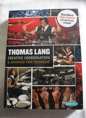 Thomas Lang Coordination Foot Technique DVD 3-Disc Drum Instr  Music 7Hr Sealed