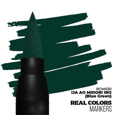 AK Interactive RCM030 Real Colors Markers IJA Ao Midori Iro (Blue Green)