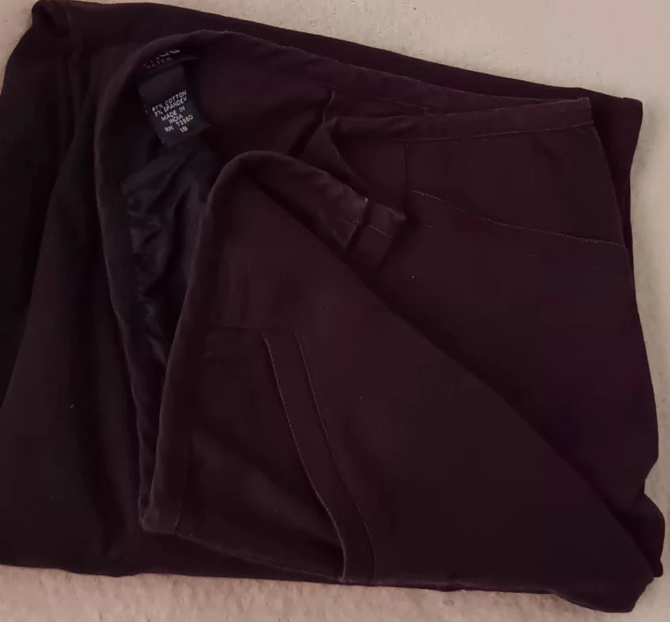 Pantalones elásticos para mujer Avenue marrón talla 18 Foto 4 de 4