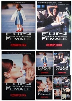 3x Postkarte PK Lesen cosmopolitan Fun Fearless Female Start early Love Medium