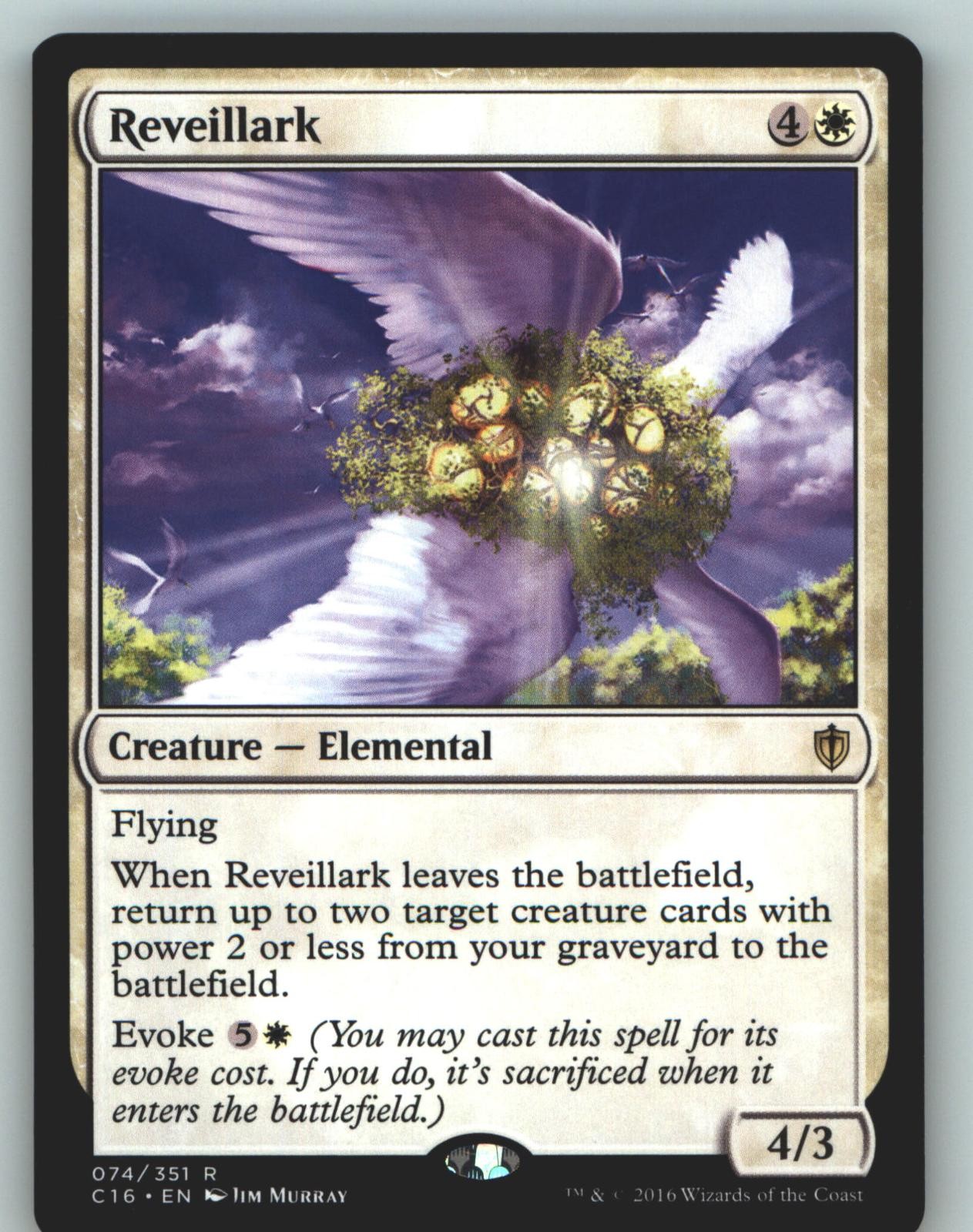 Reveillark 74 Rare Commander 2016 Magic: The Gathering Lightly Played