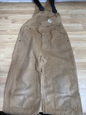Carhartt Youth Bib Overalls 13706 Size 12 Double Knee