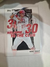 2023 TOPPS SERIES 1 WC-15 MIKE TROUT WELCOME TO TH CLUB 30/30 LOS ANGELES ANGELS
