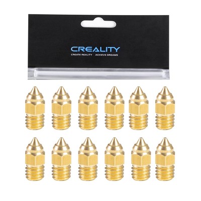 Creality Original 12pcs Ender 3 Series 0.4mm MK Nozzles, for Sprite Extruder... 