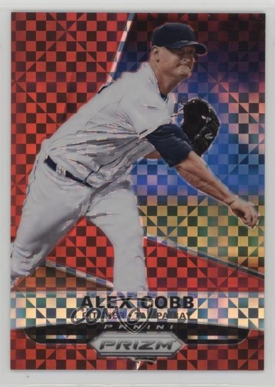 2015 Panini Prizm Red Power Prizm 84/125 Alex Cobb #21 sh7
