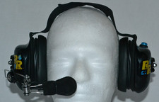 Racing Radios Behind The Head Headset Two Way Racing Scanner Radios 5 Pin Black