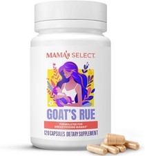 Rue de cabra orgánica de alta potencia para la producción natural de leche, 120 cápsulas vegetales