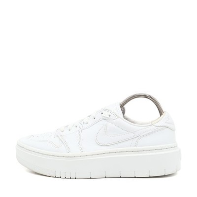 Nike Damen Air Jordan 1 Low Elevate Schuh Weiß Leder Niedrig Sneaker EU 40