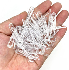 100 Pcs Clear Plastic Clips, Alligator Clips for Crafts,1.5 Inch Transparent ...