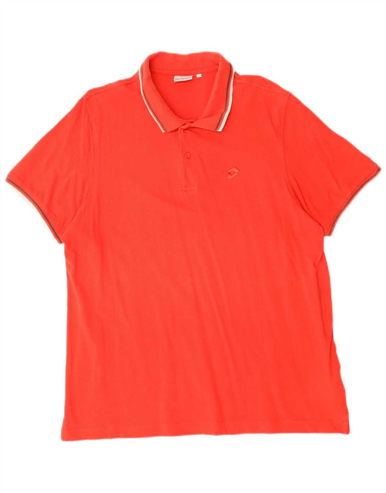 Lotto Mens Polo Shirt UK 44/46 2XL Red Cotton AB23