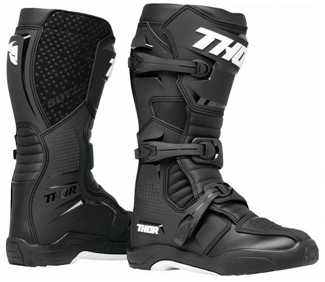 Botte moto cross Thor pour Homme / Femme Thor Taille 44 Blitz XR BK/WH US10 Neuf