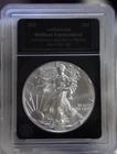 2021 Ty 1 US Silver Eagle $1 Gem Unc Black Bradford Slab