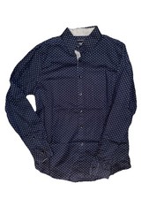 Kenneth Cole Men's Blue Slim Fit Shirt Medium