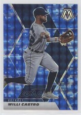2021 Panini Mosaic Blue Camo Mosaic Prizm Willi Castro #158 0b61