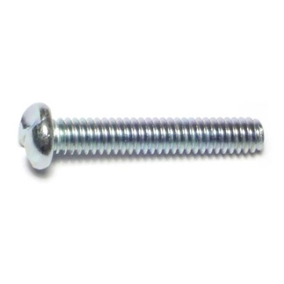 1/4''-20 x 1-1/2'' Zinc Slotted One-Way Round Head Screws (15 pcs.)