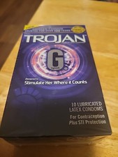 Trojan G Lubricated Latex Condoms 10 PK Total Of 10 Condoms. EXP:05/2025