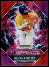 2020 Panini Prizm Draft Picks Daniel Cabrera PDP184 Hyper Red and Purple