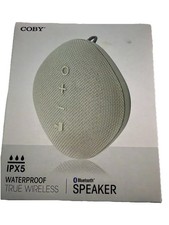Coby True Wireless Bluetooth Speaker, Mic, IPX5 Waterproof for Camping, Shower