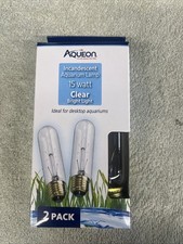 Aqueon Incandescent Aquarium Lamp 15 Watt Clear Bright Light