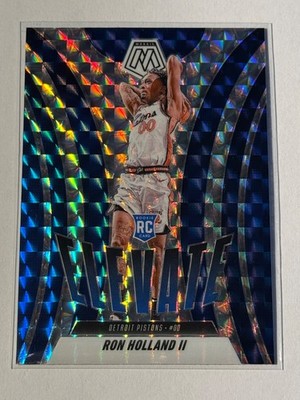 2024-25 Panini Mosaik silver Elevate Prizm RC, Ron Holland II - Detroit Pistons