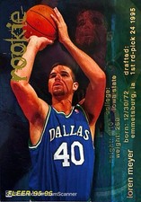 1995-96 Fleer - Loren Meyer #299 (RC) Dallas Mavericks Rookie Basketball Card NM