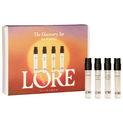 NIB 100%Authentic LORE Fragrance Discovery Set Niche EDP 4x0.05oz/ 1.5 mL