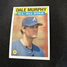 1986 Topps Baseball Card #705 Dale Murphy Atlanta Braves All Star NmMt Free Ship