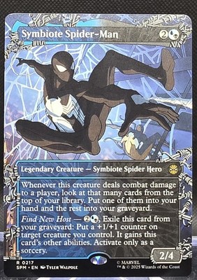 Symbiote Spider-Man #217 Marvel's Spider-Man Borderless Regular Rare