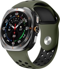 Silicone Strap Compatible with Galaxy Watch Ultra 2025/2024, Soft Breathable