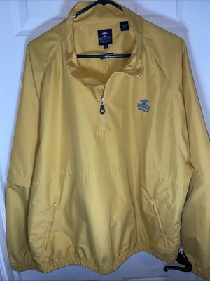 Jacket Pebble Beach Y2K Era Yellow Size X-Large Removable Detachable Sleeves