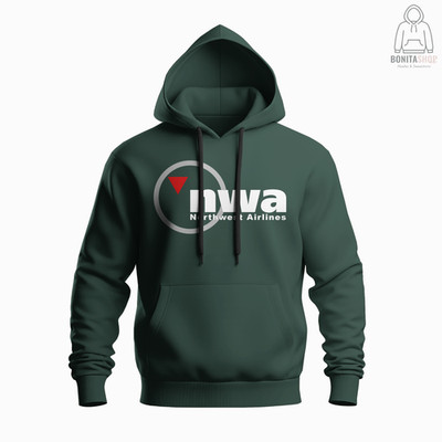 NWA Northwest Airlines Logo HOODIE Funny Made In USA S-3XL