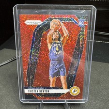 2024-25 Panini Prizm - Tristen Newton #261 Red Sparkle Prizm (RC)