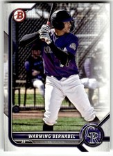 2022 Bowman Draft #BD-179 Warming Bernabel Colorado Rockies Baseball