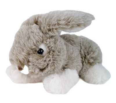 INWARE Kuscheltier Hase Schmusi grau gespitzt 13 cm Plüschhase Plüschtier