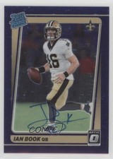 2021 Donruss Optic Rated Rookie RPS Purple Stars Prizm 43/50 Ian Book Auto 10qe