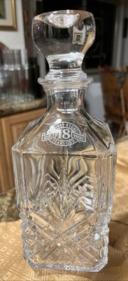 Crystal Chivas Regal 18 Year Whiskey Decanter, 10.5  Height, Heavy