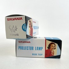 Sylvania CAL Blue Top Projector Projection Lamp Bulb 300W 120V LOT OF 2 NEW NOS