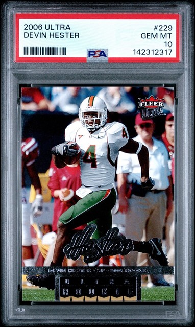 PSA 10 Gem Mint POP 34 Devin Hester Rookie Card 2006 ULTRA Chicago Bears