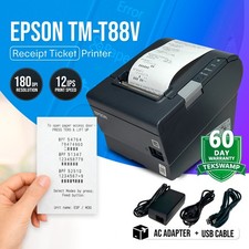 REFURBISHED Epson TM-T88V POS Compact Thermal Receipt Ticket Printer LAN USB