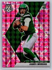 2020 panini mosaic football james morgan pink camo prizm rookie card #238. rookie card picture