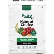 Nutro Natural Choice Adult Dry Dog Food, Lamb and Brown Rice Recipe, 36 lb Bag