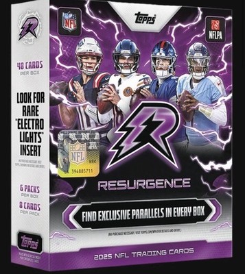 Topps 2025 Resurgence Football NFL Mega box