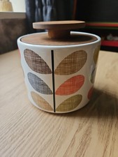 Orla Kiely Scribble Stem Multi Ceramic Storage Jar Vintage 2010