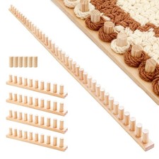 LIGHTLY 61" Chunky Blanket Loom Kit, Wooden Knitting Loom for DIY Blankets, A...