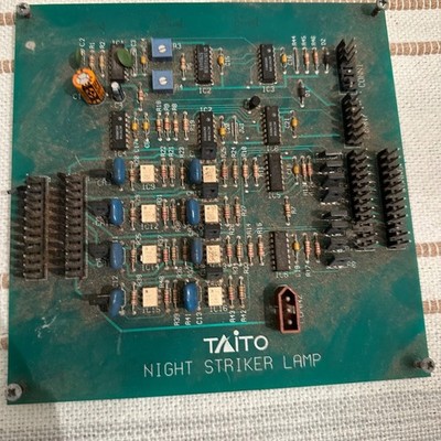 Taito Night Striker Lamp PCB Arcade Game Circuit Board Replacement Part 1989
