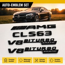 V8 4MATIC Aufkleber F&uuml;r Mercedes Benz CLS63 Biturbo AMG 3D Schriftzug Emblem